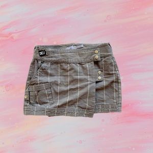 90s Journeys Mini Wrap Checkered skirt